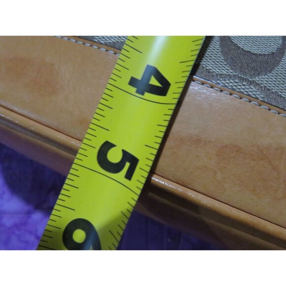 Coach 2004 Hampton Demi Baguette Bag in Signature C Canvas & Vachetta Leather - Picture 9 of 10